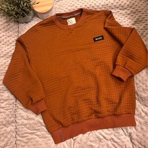 2-$30 or 1-$20 AMPERSAND AVE Copper Quilted Sweatshirt